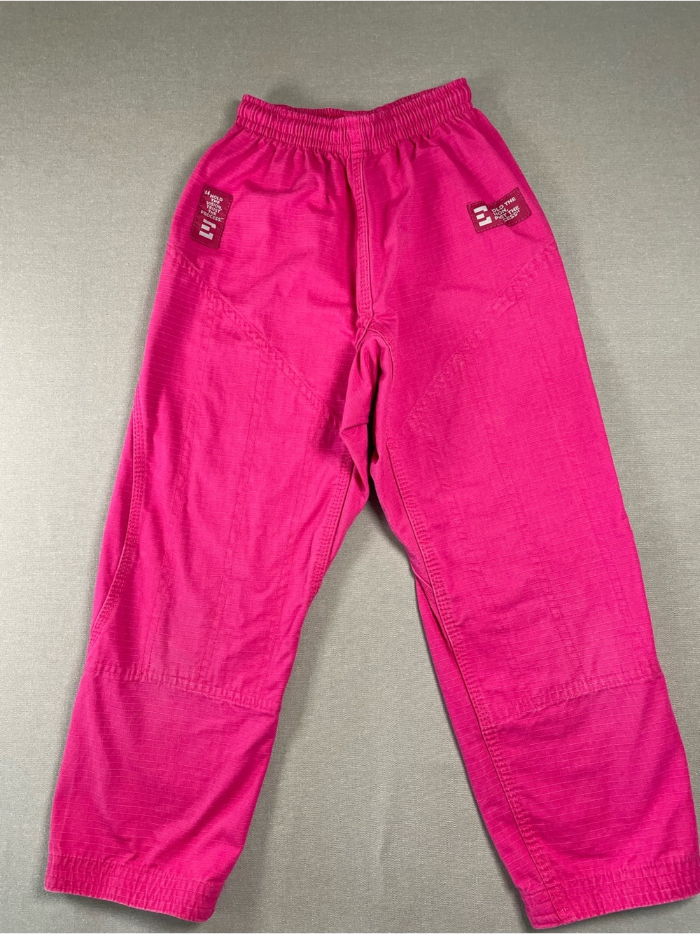MANTO Junior 2.0 Youth BJJ Gi Pants ONLY - Pink Ripstop Kids Size M2